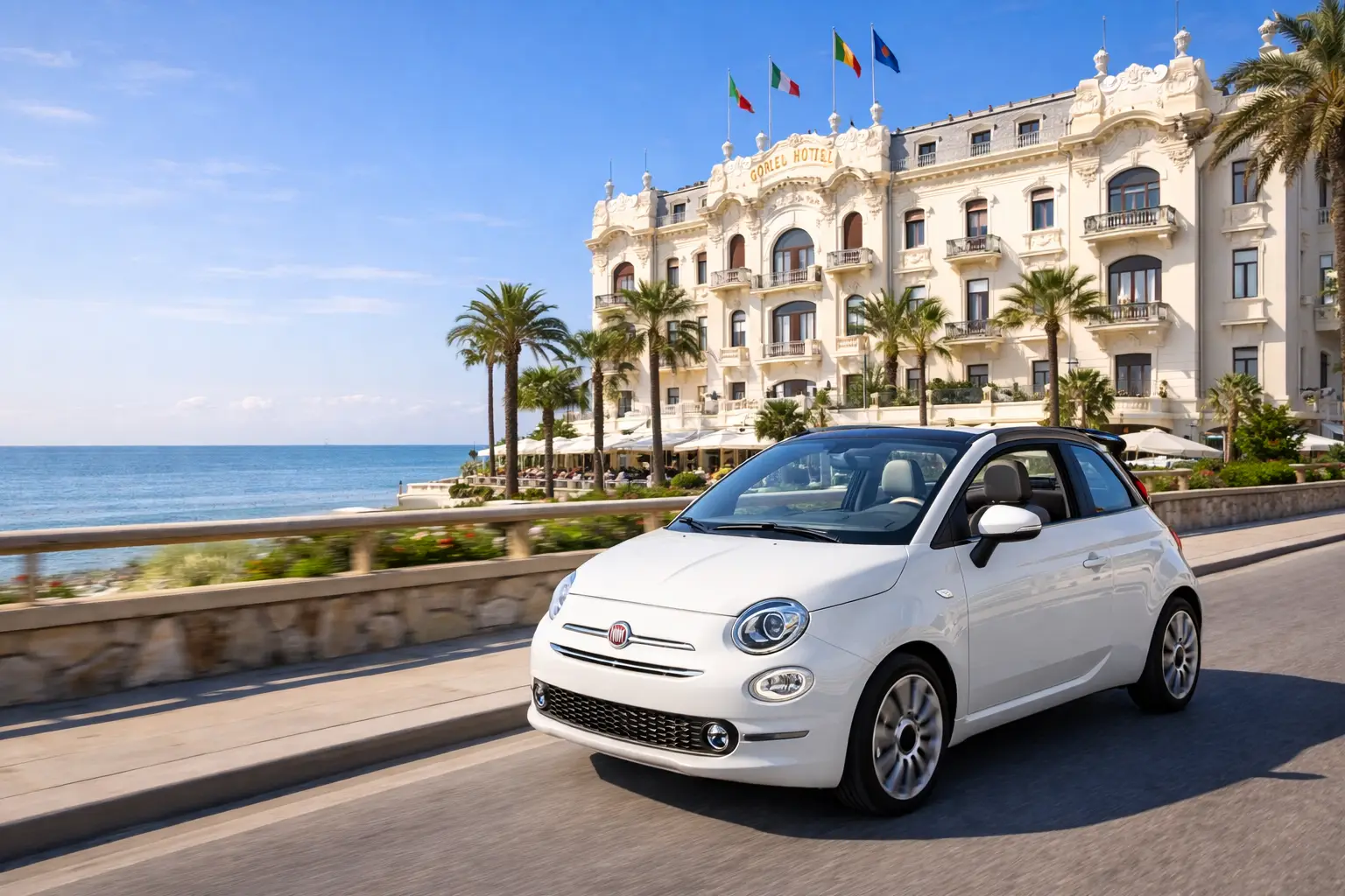 Cabrio per la riviera di Rimini
