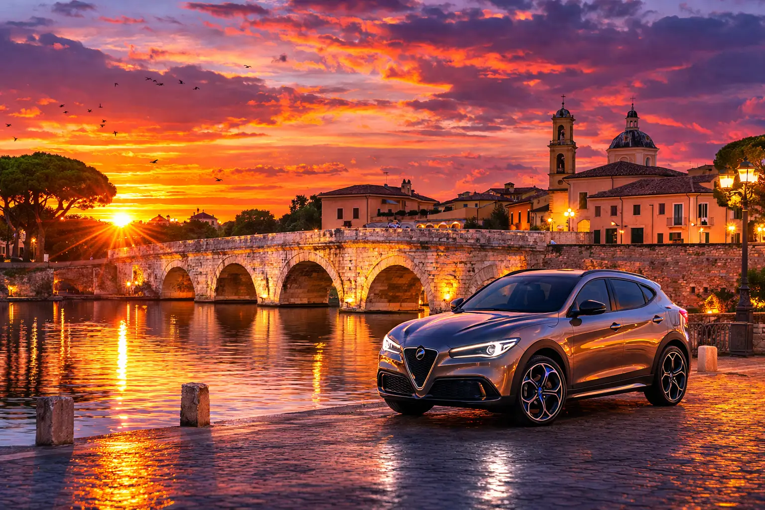 Percorso costiero lungo la riviera romagnola
