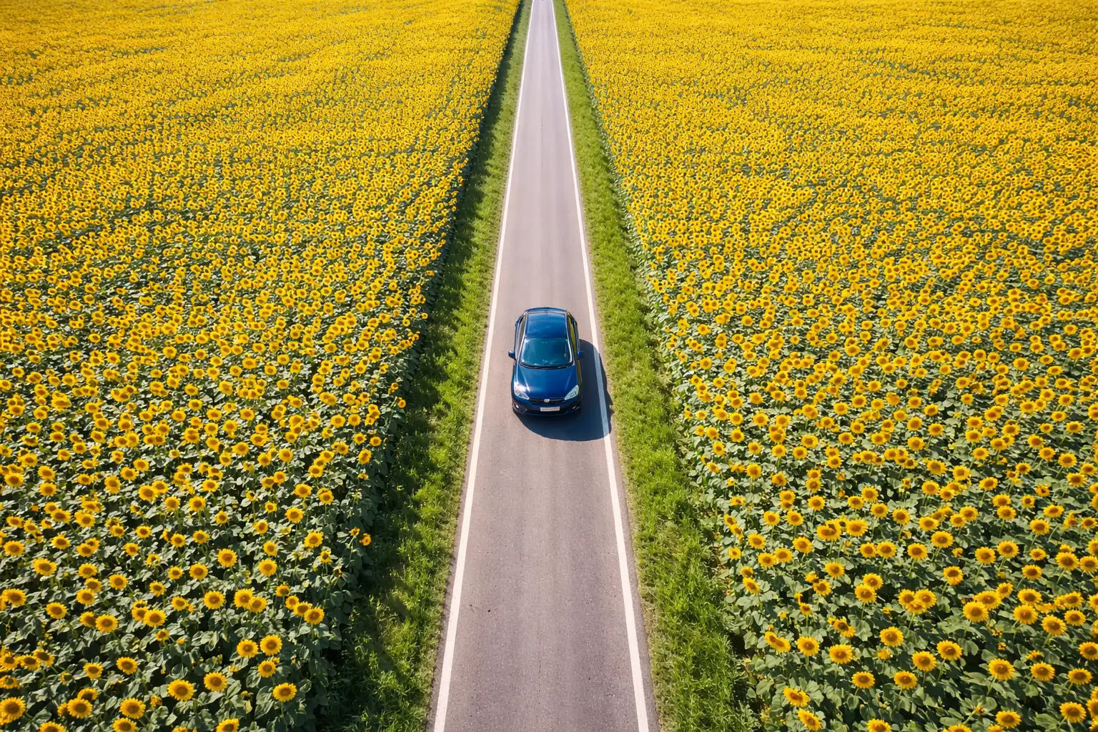 Strada panoramica nell'entroterra vicino Rimini